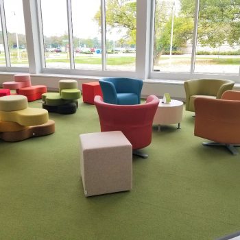 Creative Colorful Seating Arrangements for Collaborative Space