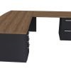 Classic Series L Shape Bow 3072 Desk Right Hand Charcoal