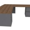 Classic Series Right Hand 3072 Bow Front L Shape Graphite