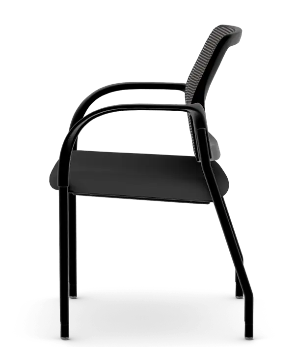 Left Side view of the HON Ignition Guest/Multipurpose Chair with Glide