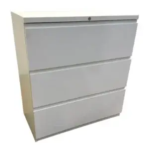 Haworth 36"W 3-Drawer Lateral File Cabinet