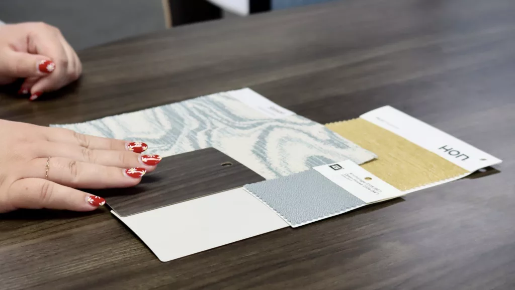 Design services fabric options at WMOI