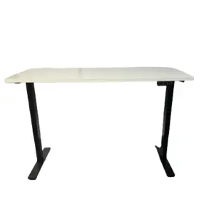 30" x 60" White Sit-Stand Height Adjustable Desk