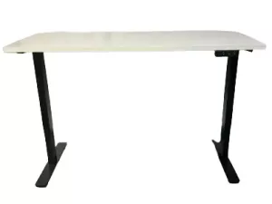 White Sit to Stand Table