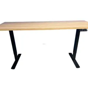Millenium Oak Sit-Stand Height Adjustable Desk