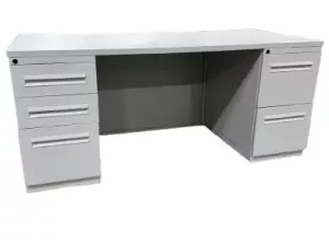 Haworth Double Ped Desk