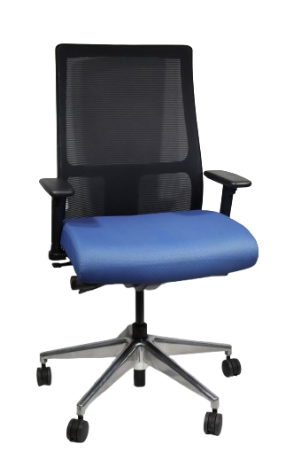 HON Ignition Task Chair; Mid-Back Tilt Ten; Adj. Back Height; Black Mesh Back; Black Frame and Base; Adjustable  Arms - Up/Down, In/Out; Hard Caster