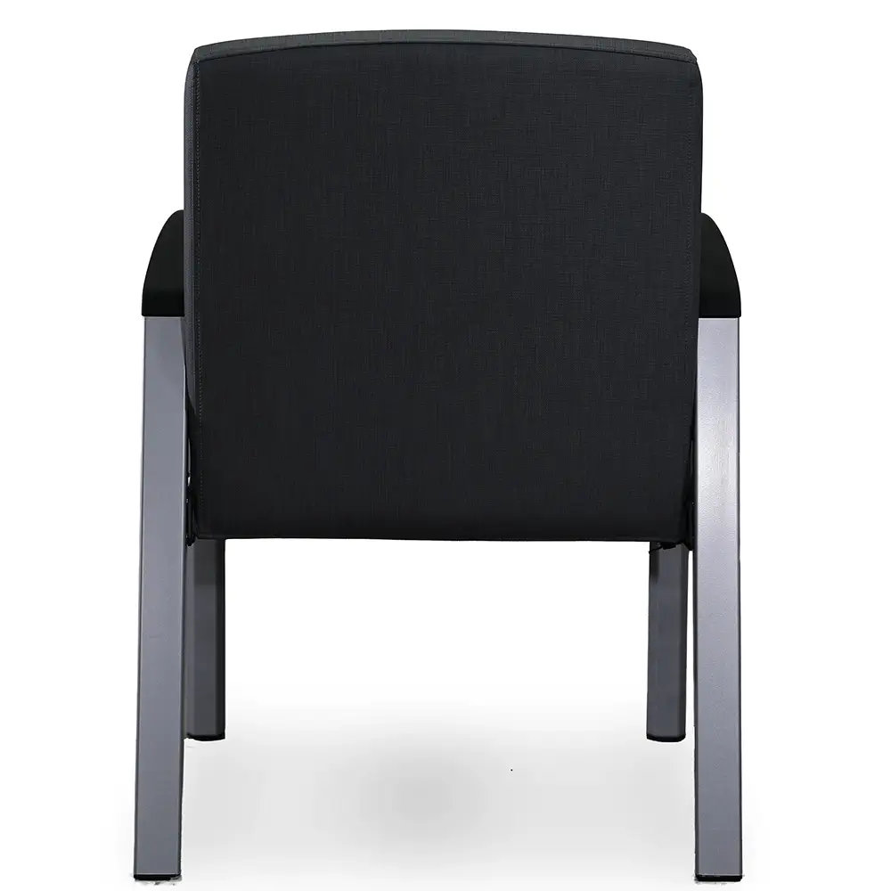 SitOnIt Aviera in dark gray fabric shown from the back.