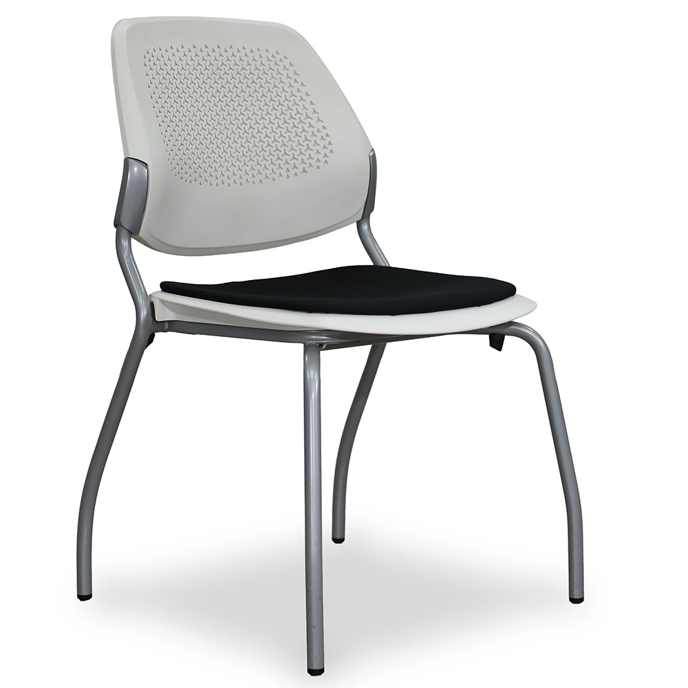 Allsteel Inspire with black fabric seat and white shell