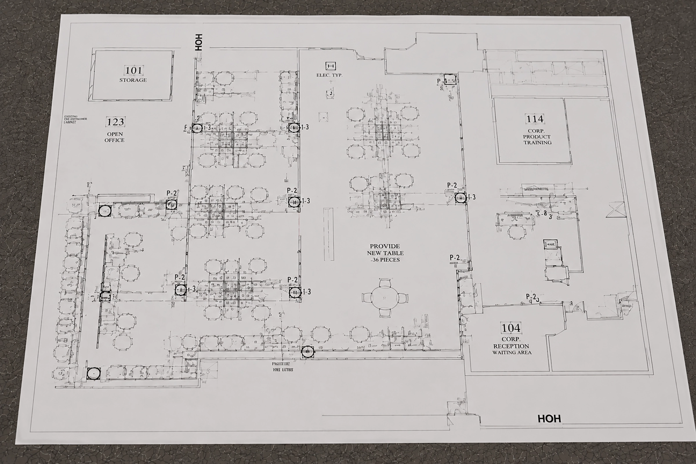 Office relocation floor plan