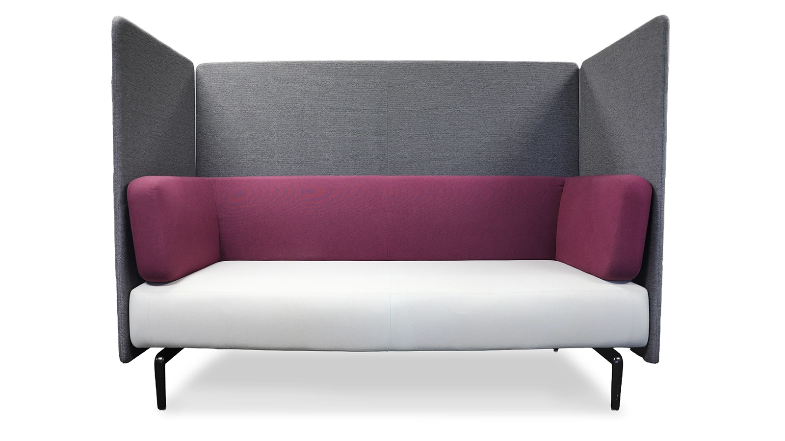 Teknion Banqs with a high-screen and light gray seat.