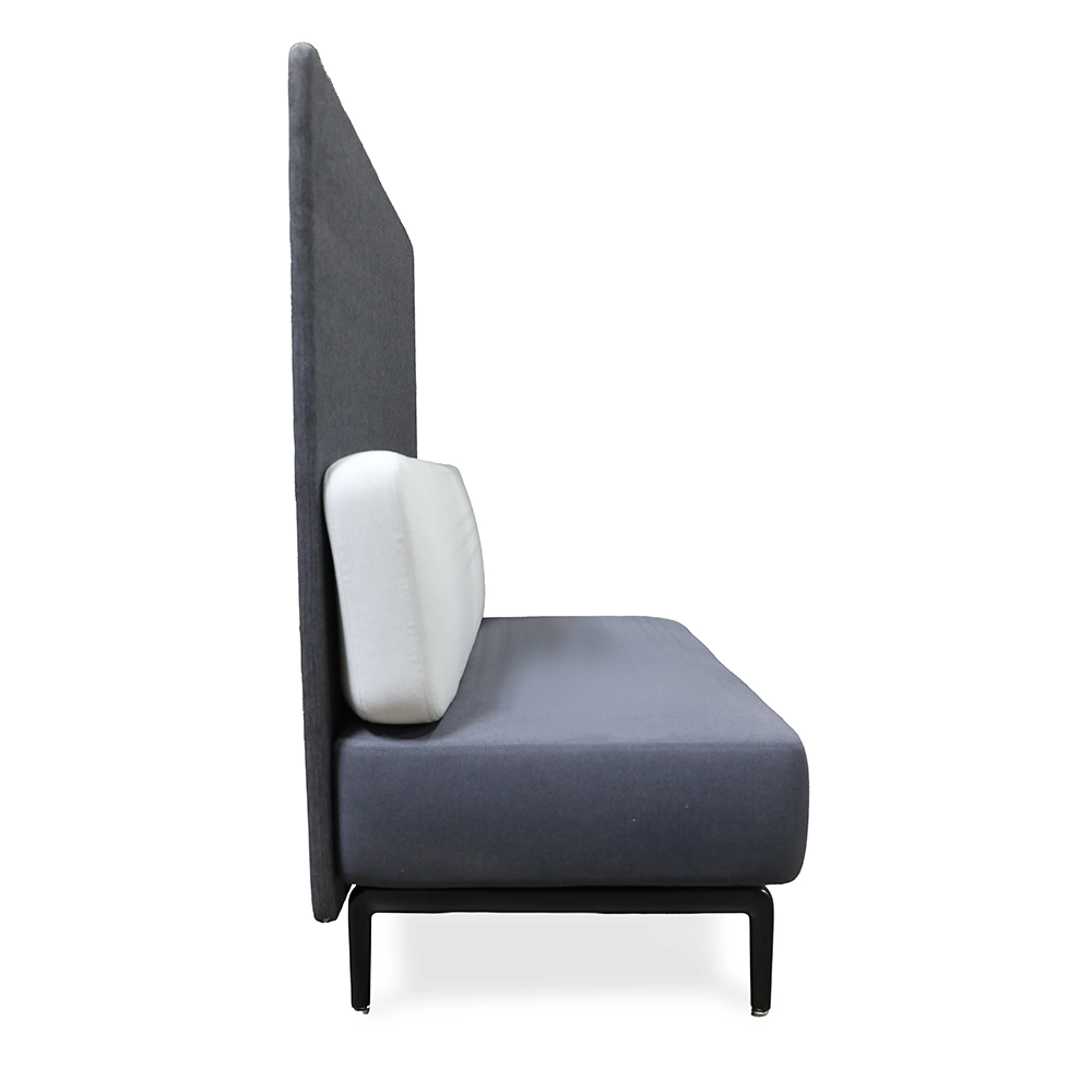 Teknion Banqs with gray fabric from the side