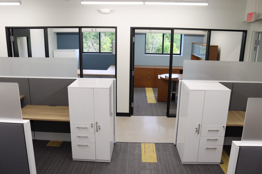 Storage in Workstations, West Michigan Office Interiors